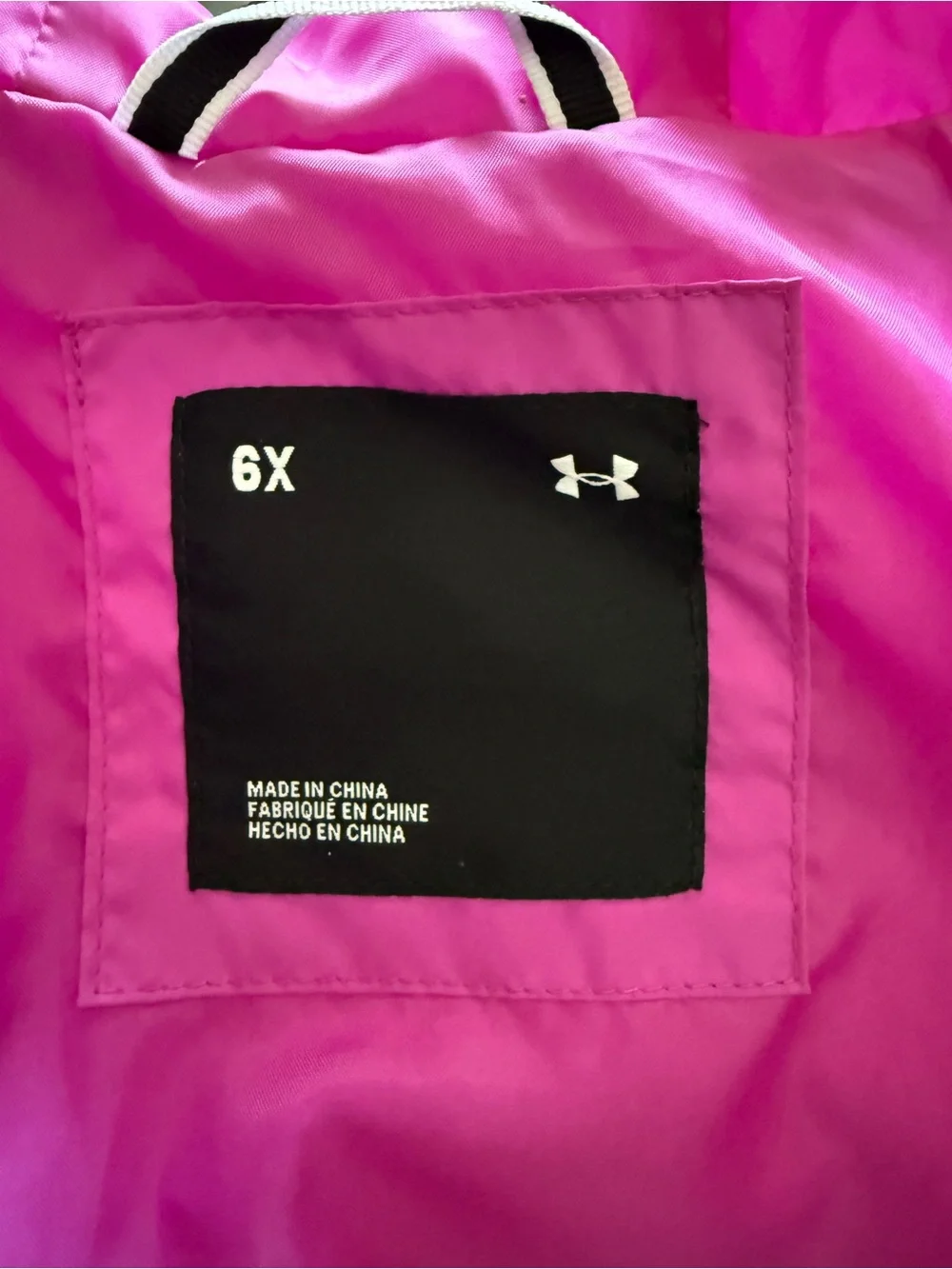 Under Armour Fuchsia Hooded Puffer Jacket
